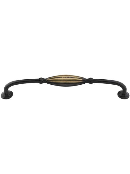 Tuscany Cabinet Pull - 8 13/16 inch Center-to-Center in Dark Antique Brass.